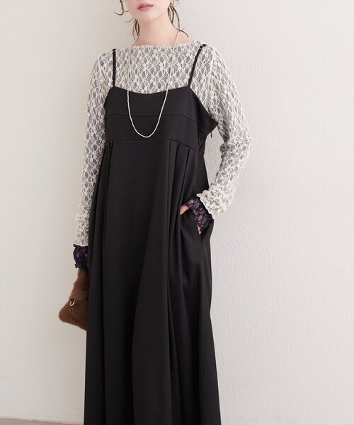 natural couture ワンピース タックキャミワンピース : ZOZOTOWN Yahoo