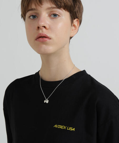 AVIREX（アヴィレックス） ネックレス HEART 2TOP NECKLACE（SILVER)by