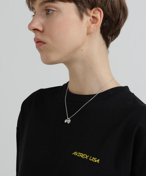 AVIREX（アヴィレックス） ネックレス HEART 2TOP NECKLACE（SILVER)by