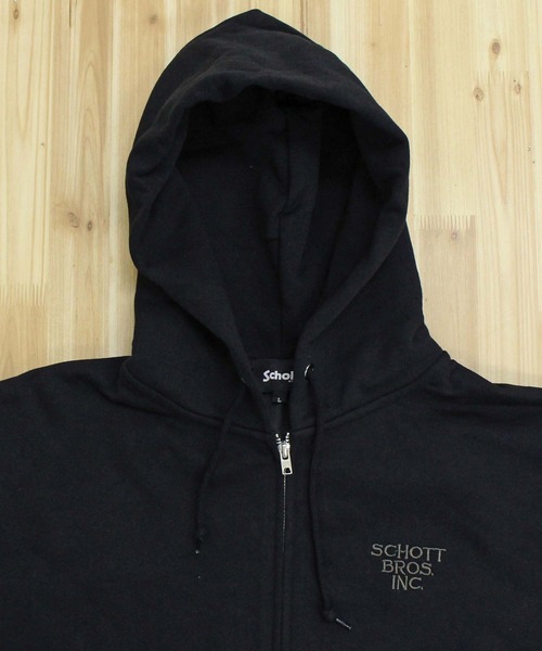 Schott N.Y.C（ショット） パーカー QUILTED COMBI. ZIP HOODED メンズ