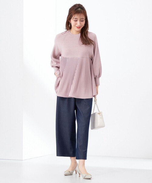 「ANY SIS」 長袖ニット 2 ピンク レディース_画像7