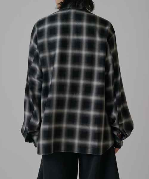 Lui's（ルイス） シャツ オンブレーチェックオーバーシャツ メンズ