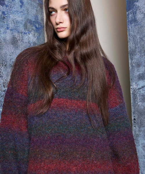 MAISON SPECIAL（メゾンスペシャル） 長袖ニット 2 レッド レディース