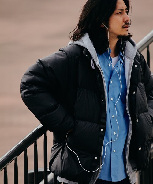 SHIPS（シップス） ダウンジャケット LARGE ブラック メンズ