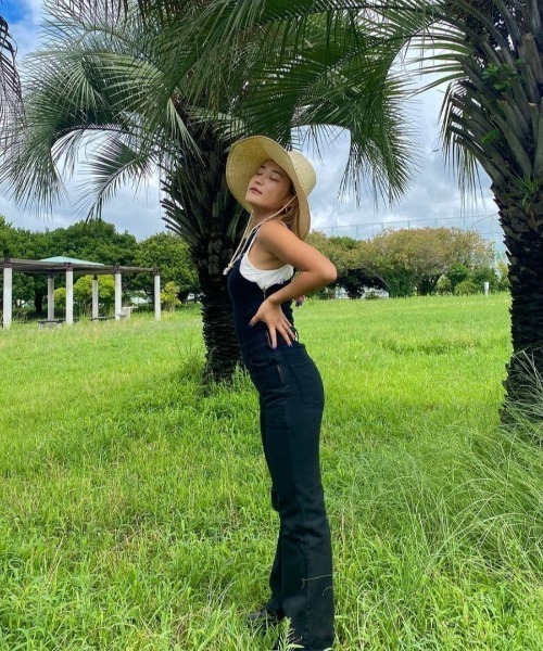 「My sugar Babe」 オーバーオール MEDIUM ブルー レディース_画像6