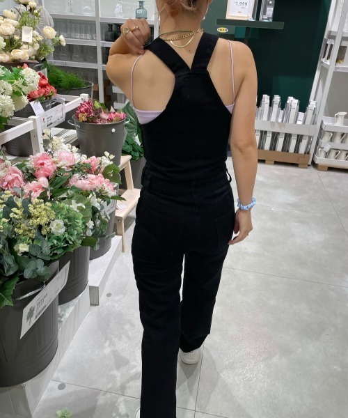 「My sugar Babe」 オーバーオール MEDIUM ブルー レディース_画像7