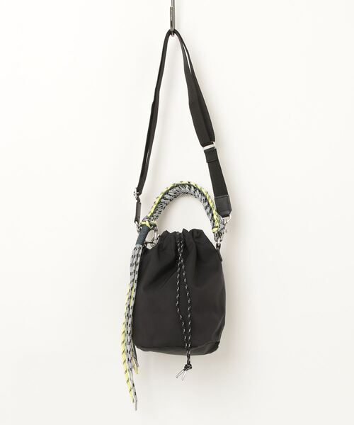 美品　zattu ザッツ conch 巾着　ショルダー 2way zattu（ザッツ） 2WAYバッグ FREE ブラック レディース : ZOZOTOWN