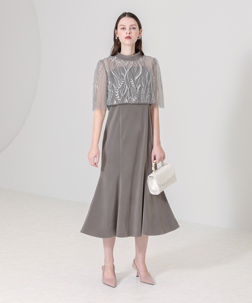 Leja（レジャ） コンビワンピース SMALL グレー レディース : ZOZOTOWN