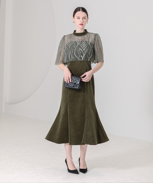 Leja（レジャ） コンビワンピース SMALL グレー レディース : ZOZOTOWN