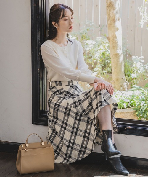 「Andemiu」 ニットカーディガン FREE ホワイト レディース_画像2