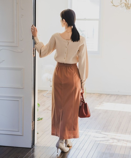 「Andemiu」 ニットカーディガン FREE ホワイト レディース_画像4