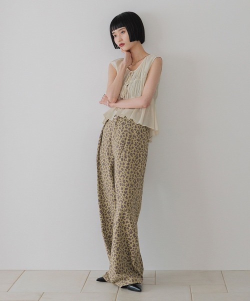 「LOWRYS FARM」 デニムパンツ LARGE ブルー レディース_画像9