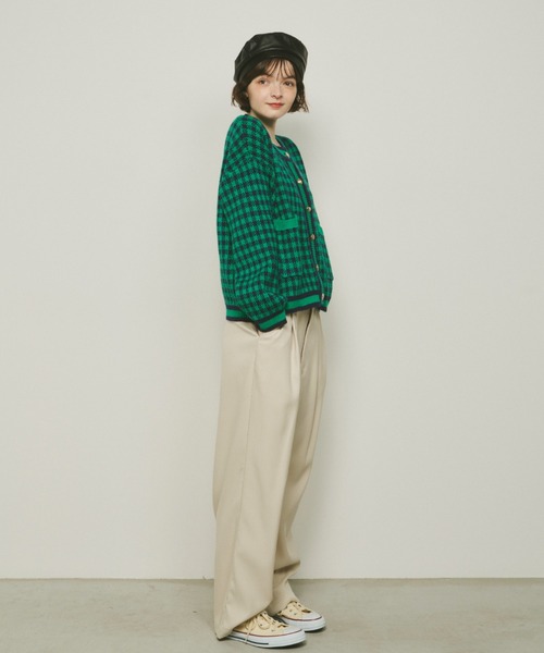 「Unitage」 ニットカーディガン FREE ピンク レディース_画像9