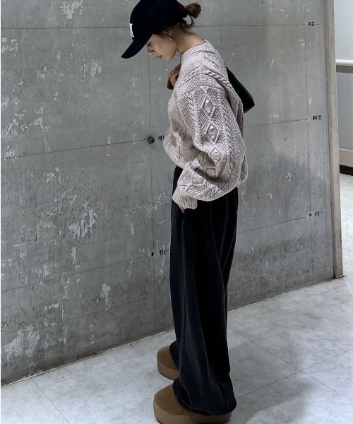 MOUSSY（マウジー） ワイドパンツ スウェットパンツ ジャージ 「EC限定