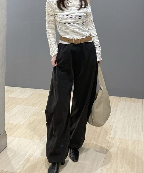 MOUSSY（マウジー） ワイドパンツ スウェットパンツ ジャージ 「EC限定