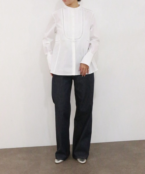 Marilyn Moon（マリリンムーン） ブラウス シャツ pin tuck bosom