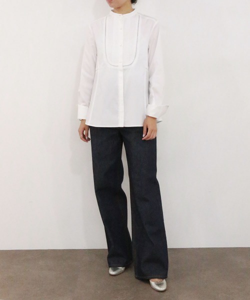 Marilyn Moon（マリリンムーン） ブラウス シャツ pin tuck bosom