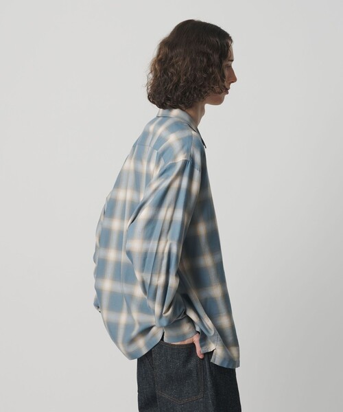 BEAUTY＆YOUTH UNITED ARROWS シャツ コットン レーヨン オンブレ