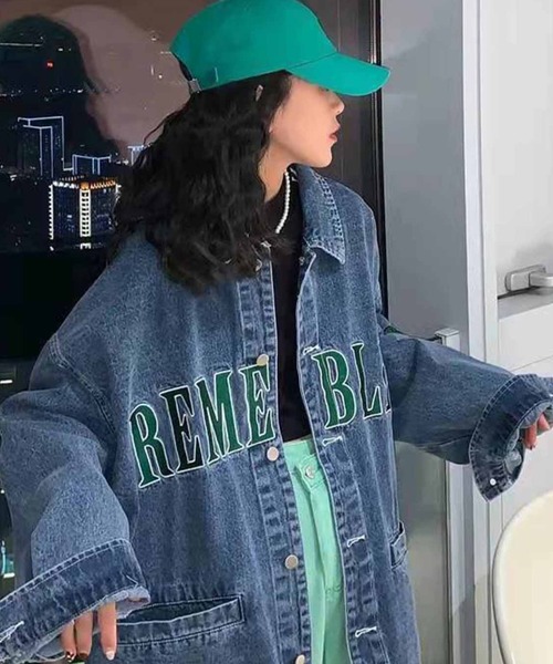 「meJane」 デニムジャケット FREE ブルー レディース_画像8