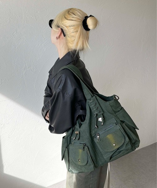 「sedacle girl」 トートバッグ FREE ブルーグリーン レディース_画像2