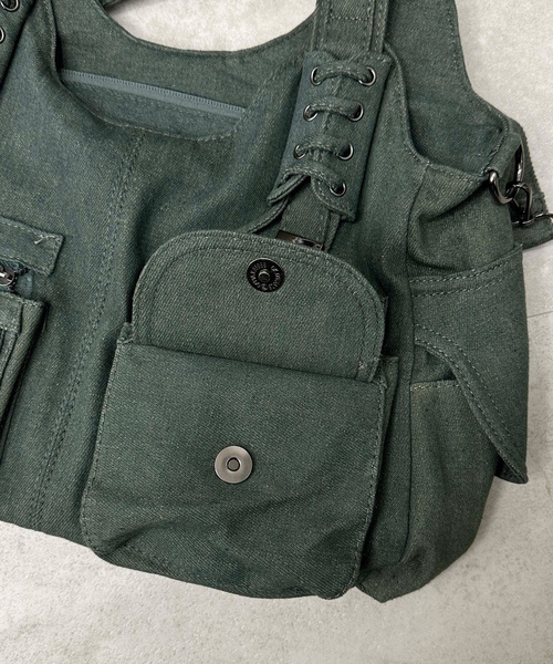 「sedacle girl」 トートバッグ FREE ブルーグリーン レディース_画像5