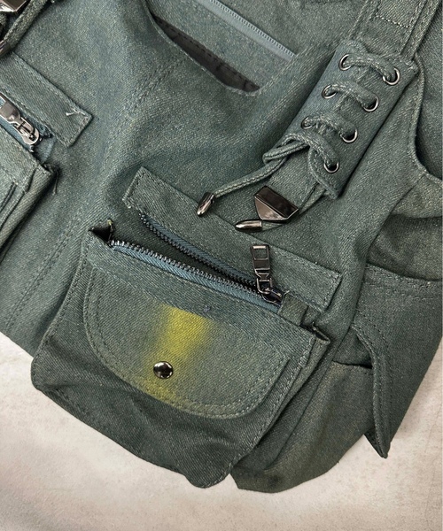 「sedacle girl」 トートバッグ FREE ブルーグリーン レディース_画像6