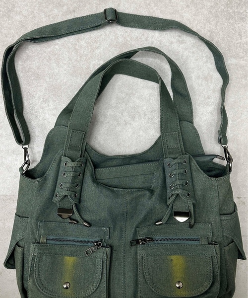 「sedacle girl」 トートバッグ FREE ブルーグリーン レディース_画像9