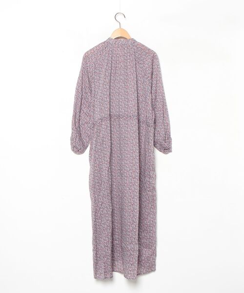 「LIBERTY」 花柄長袖ワンピース 1 ネイビー レディース_画像2