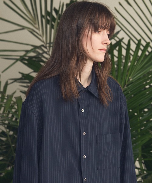 ren　maison special ベルスリーブシャツ　blue MAISON SPECIAL（メゾンスペシャル）の「ベルスリーブシャツ【MAISON