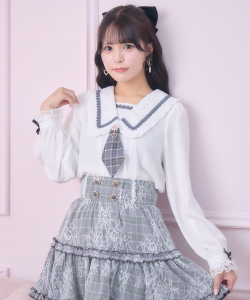 ROJITA（ロジータ） ブラウス シャツ 「セットアップ対応」セーラー風