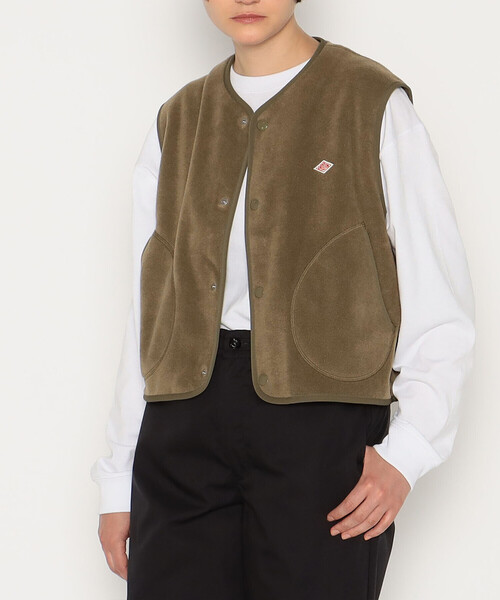 Danton（ダントン） ベスト 36 カーキ レディース : ZOZOTOWN Yahoo!店