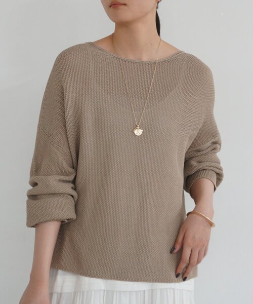 LOUNGEDRESS 2WAYギマコットンニット Loungedress（ラウンジドレス） ニット セーター 2WAYギマコットン