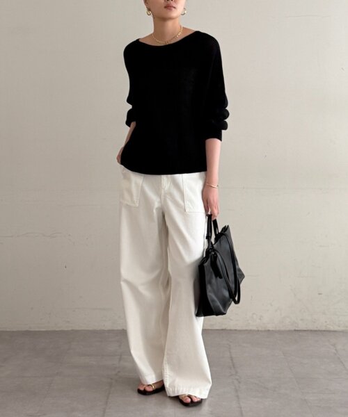 Loungedress（ラウンジドレス） ニット セーター 2WAYギマコットン