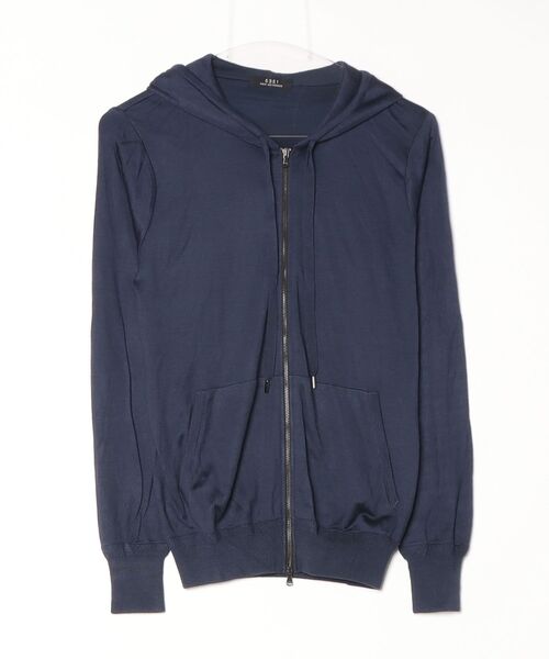 「5351 POUR LES HOMMES」 ジップアップパーカー 1 ネイビー メンズ