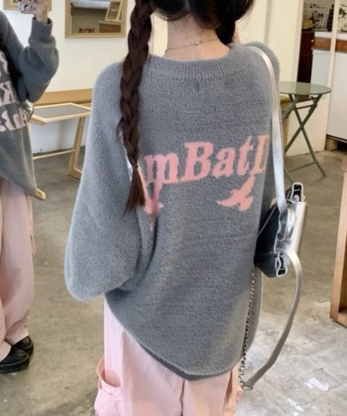 「LADY LIKE」 長袖ニット M グレー レディース_画像5