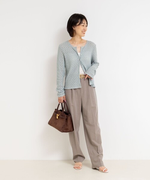「NOLLEY'S」 カーディガン 38 キナリ レディースの画像