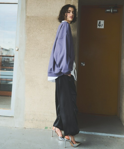 「AIC.」 カーゴパンツ FREE ネイビー レディース_画像8