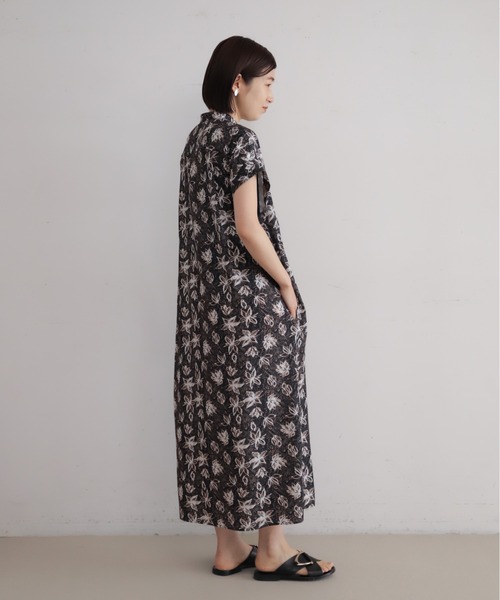 45R ペイズリー柄 半袖ワンピース NOMBRE IMPAIR（ノンブルアンペール） ワンピース 半袖 フラワー