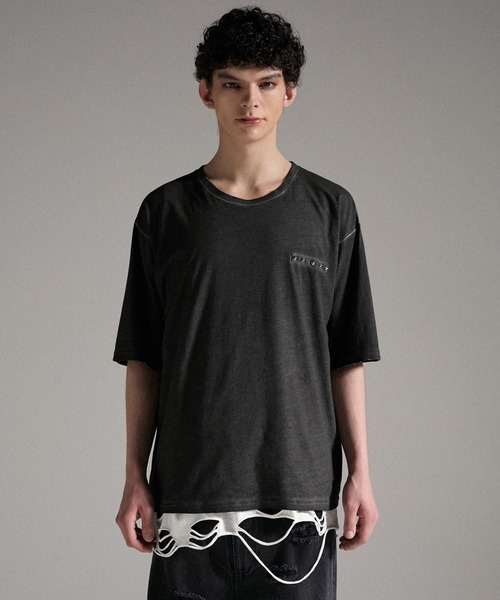 GRANCY タンクトップ 「GRANCY」Damage design Cotton Sleeveless Tee