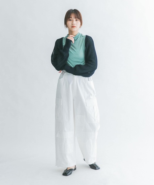 「KBF」 カーゴパンツ ONE カーキ レディース_画像6
