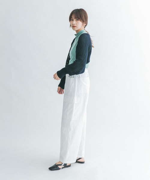 「KBF」 カーゴパンツ ONE カーキ レディース_画像7