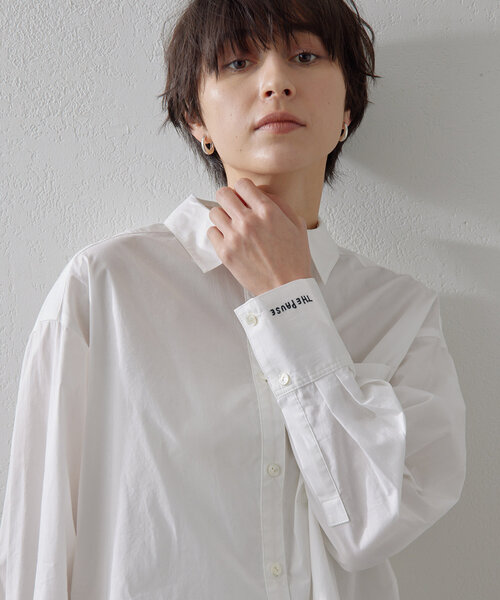 「THE PAUSE」 長袖シャツ FREE ホワイト レディース_画像3