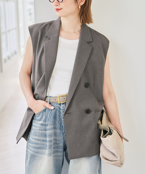 Spick＆Span（スピック アンド スパン） ベスト ジレ 「セットアップ可