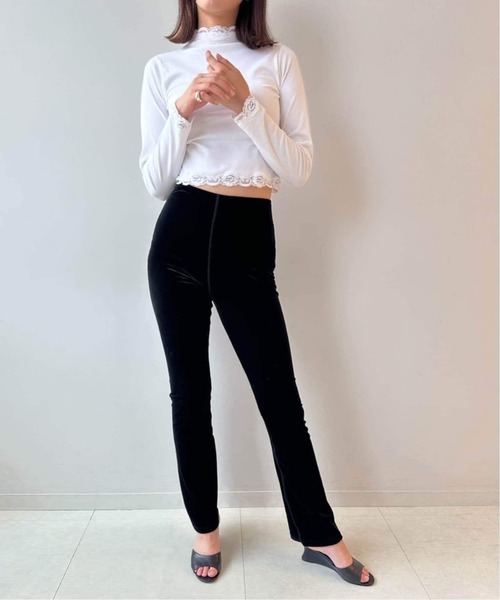 スラックス パンツ 追加6「SIMONE WILD for LULU」slim pants レディースの画像