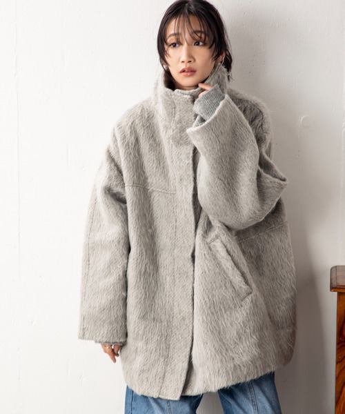 「MILLION CARATS」 ジャケット FREE チャコールグレー レディース_画像7
