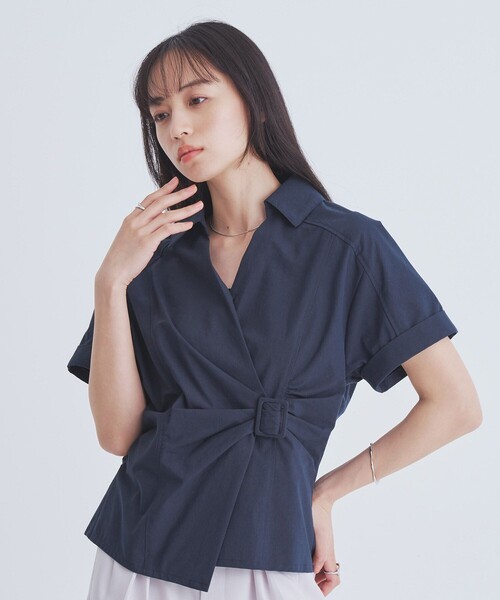 ■即発送■ 新品 UTAA ユタ レディース シャツ トップス 半袖 XSサイズ UNITED TOKYO（ユナイテッドトウキョウ） ブラウス シャツ 半袖