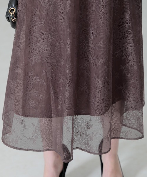 「Leja」 半袖ワンピース MEDIUM パープル レディース_画像2