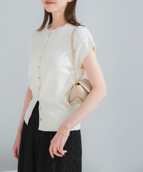 レディースファッション 極美品 ヨリ yori スカラップスリーブブラウス 