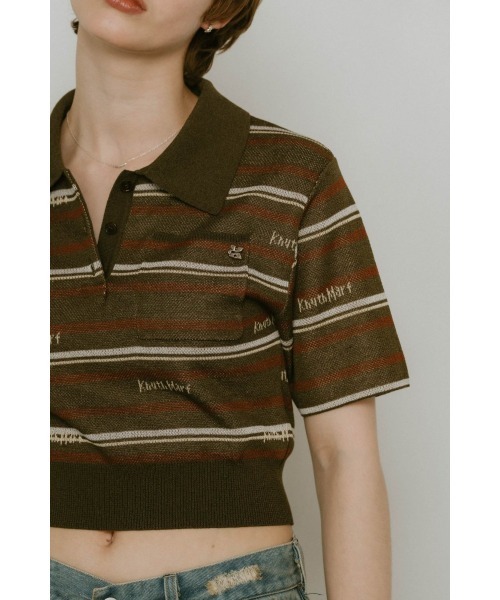 「Knuth Marf」 半袖ポロシャツ FREE ブラウン レディース_画像7