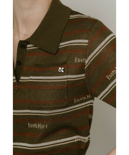 「Knuth Marf」 半袖ポロシャツ FREE ブラウン レディース_画像8